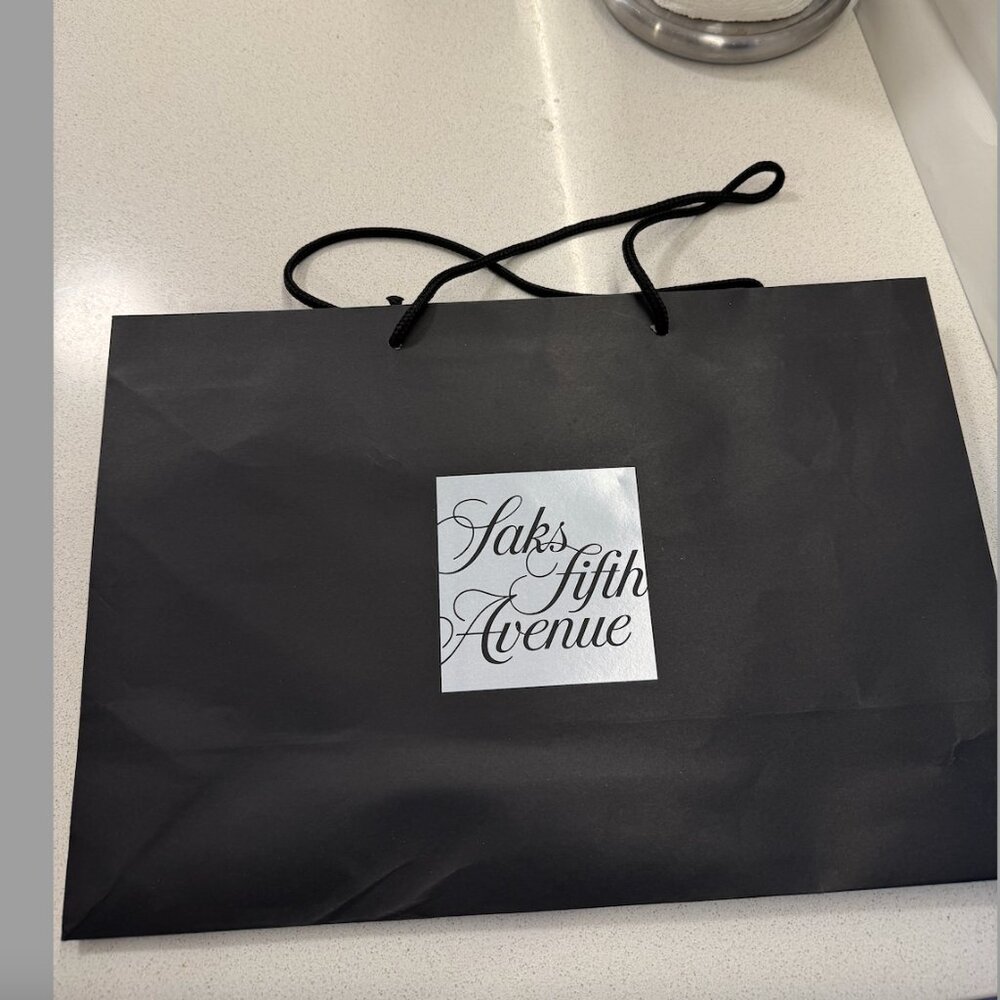 Saks Fifth Ave Large Paper Shopping Bag NWOT